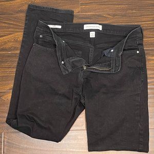 Mens 33x32 Calvin Klein Straight Fit Forever Black / Carson Jeans